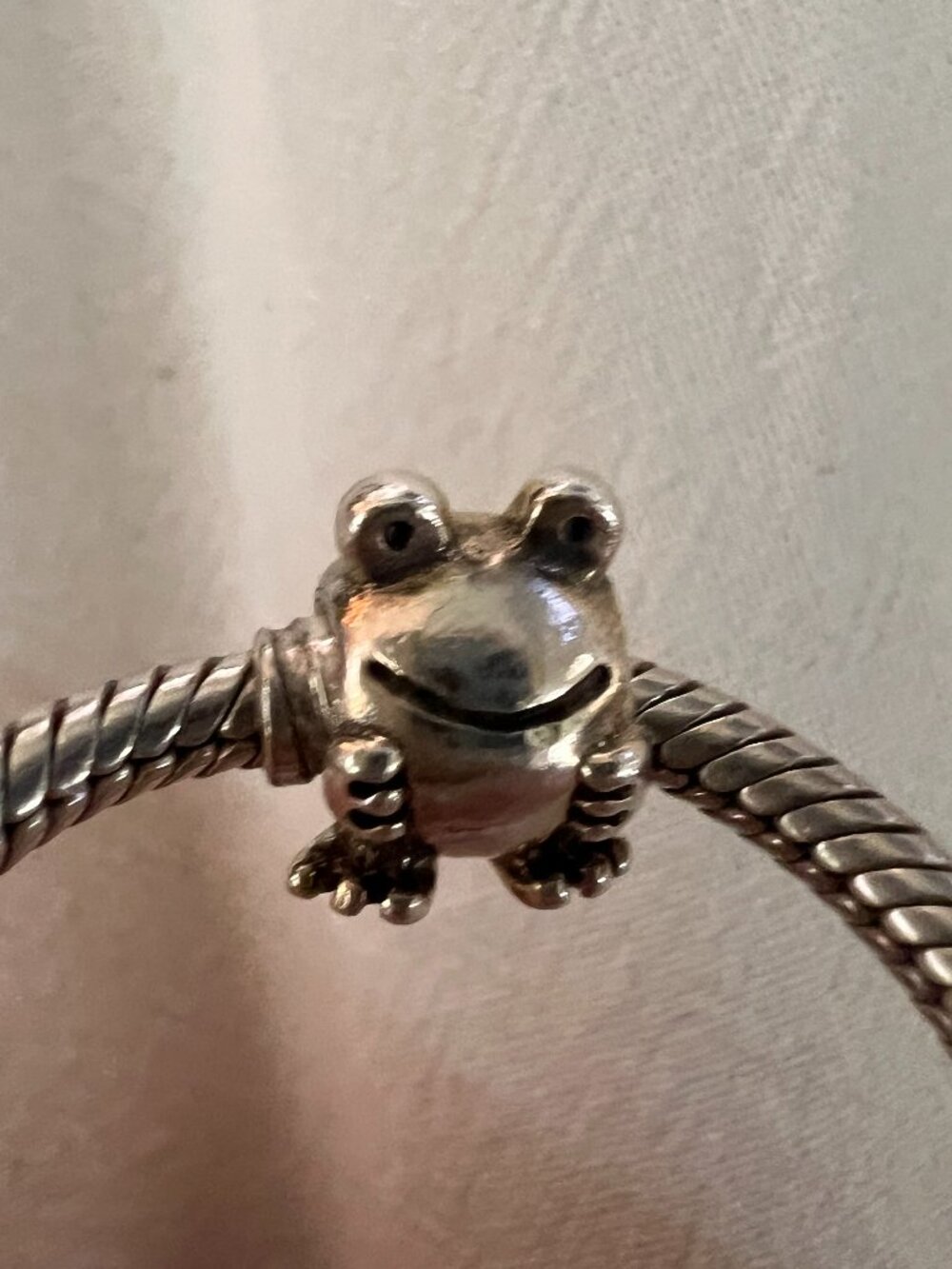 Authentic vintage Pandora frog charm